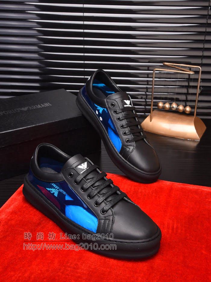 Armani男鞋 原版複刻 專櫃新款 小牛皮 阿瑪尼休閒時尚男鞋  jpx1571